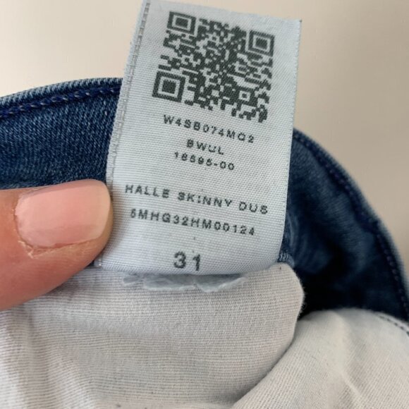 True Religion Halle Mid-Rise Super Skinny Medium Wash Distressed Jeans Size 31 - Picture 8 of 10